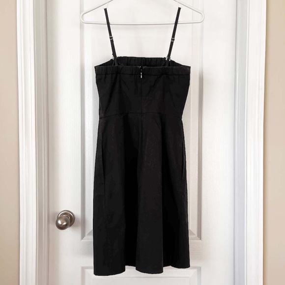 Theory Black Spaghetti Strap Midi Dress - Picture 13 of 16